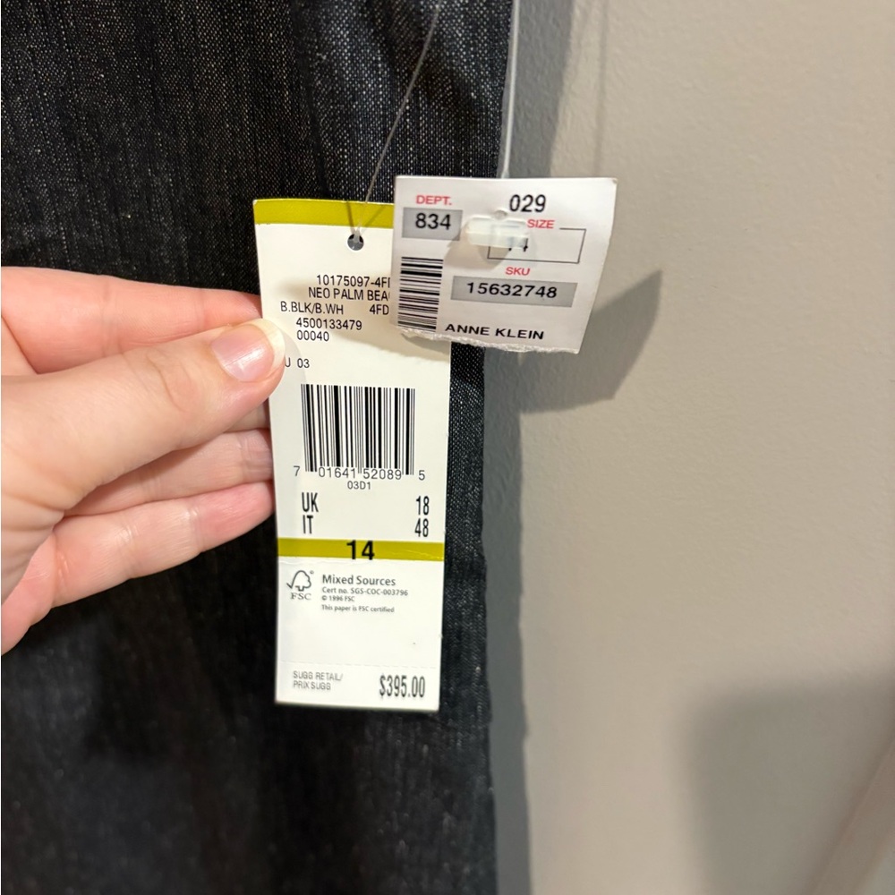 Anne Klein Charcoal Midi Dress | MSRP $395 - Picture 4 of 7